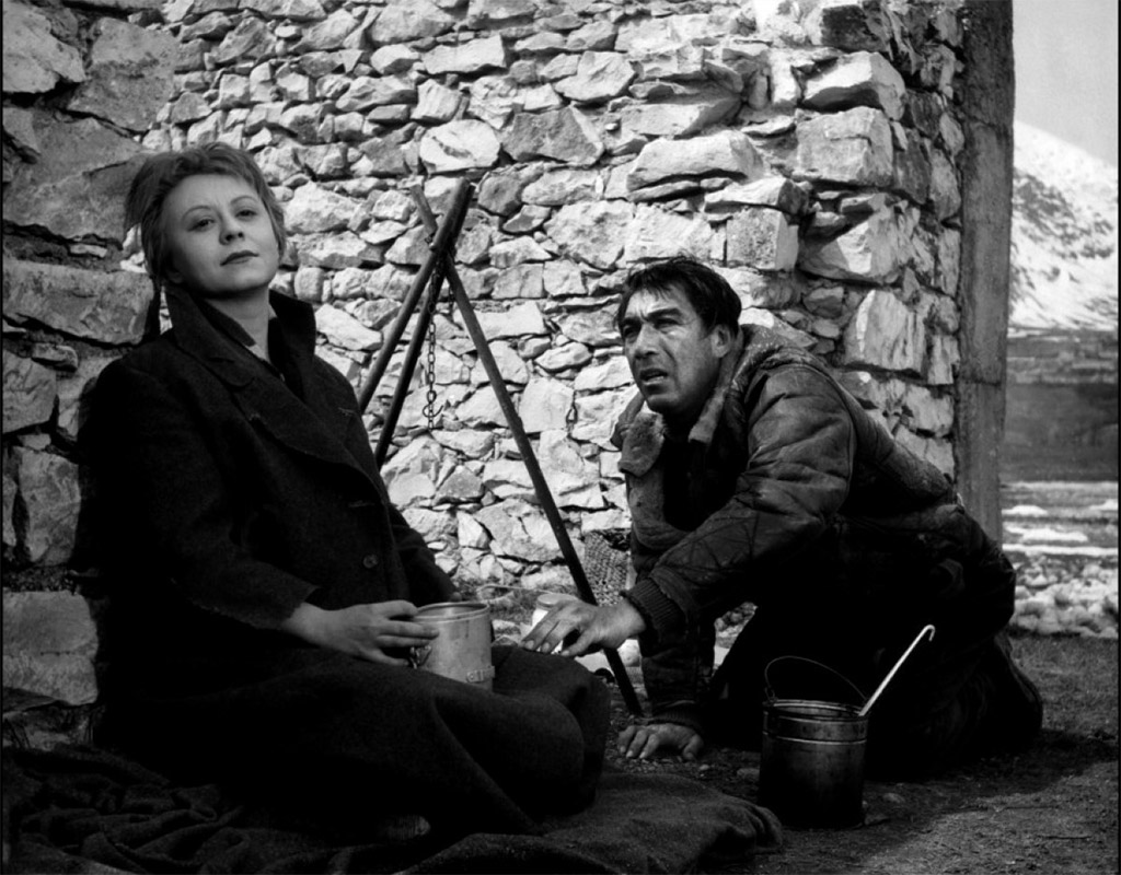 Giulietta Masina, Anthony Quinn dans La Strada