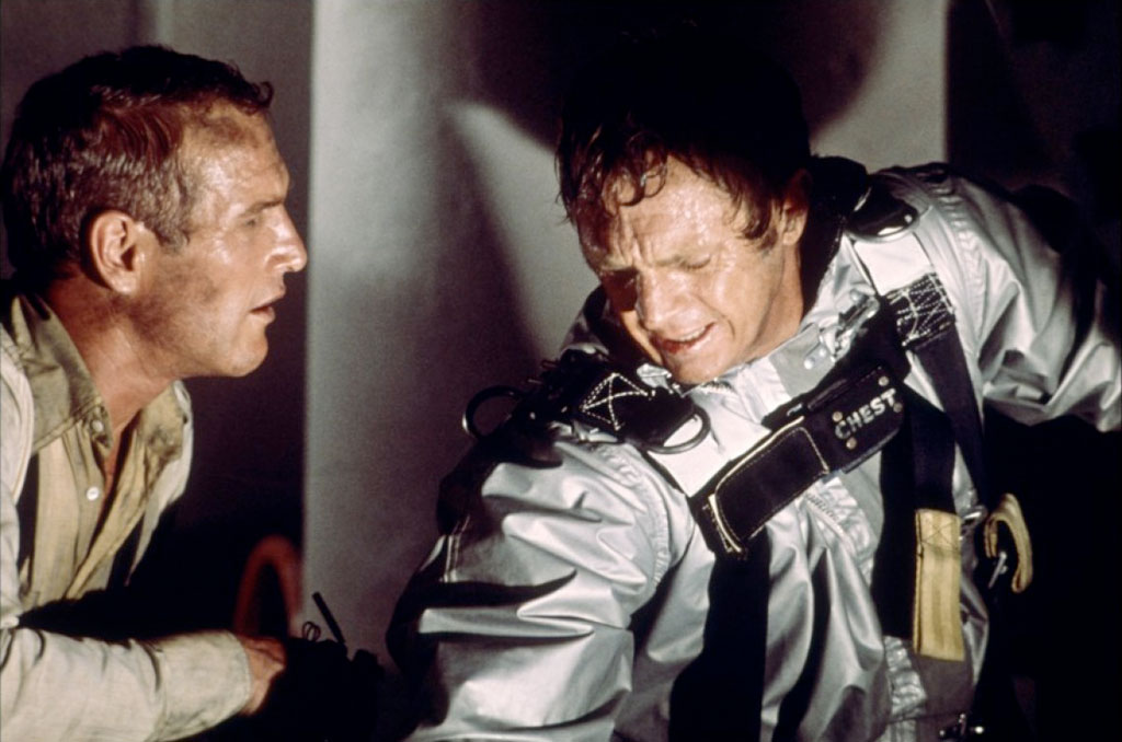 Paul Newman, Steve McQueen dans La Tour infernale