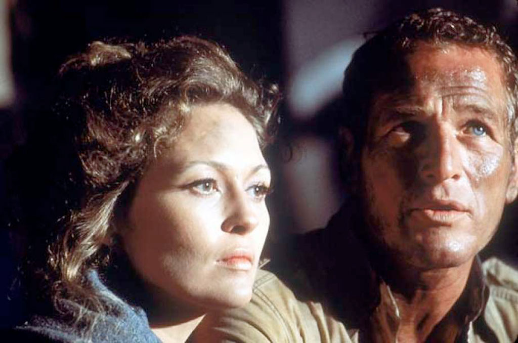 Paul Newman, Faye Dunaway dans La Tour infernale