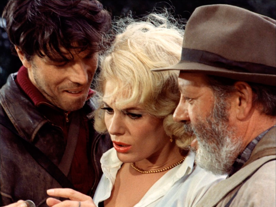 Laurent Terzieff, Delphine Seyrig, Paul Frankeur dans La Voie lactée