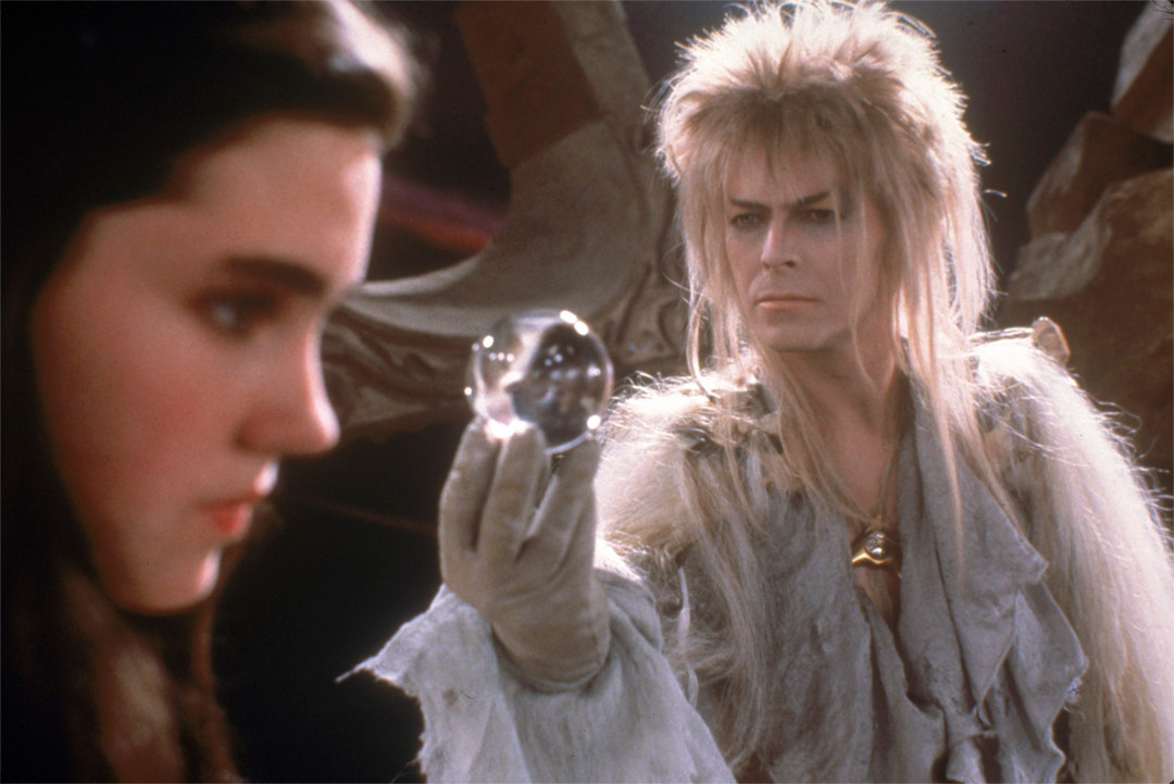 Jennifer Connelly, David Bowie dans Labyrinthe