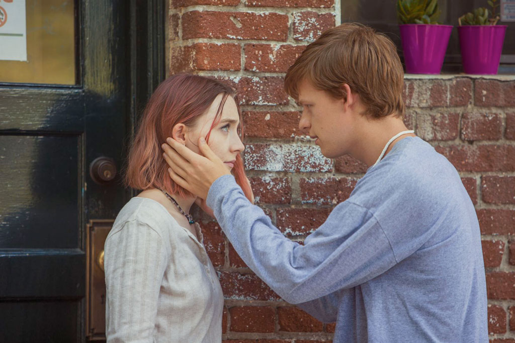 Saoirse Ronan, Lucas Hedges dans Lady Bird