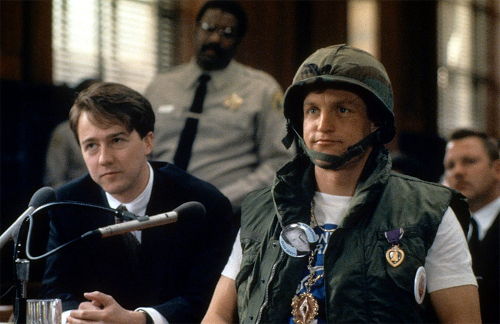 Woody Harrelson, Edward Norton dans Larry Flynt