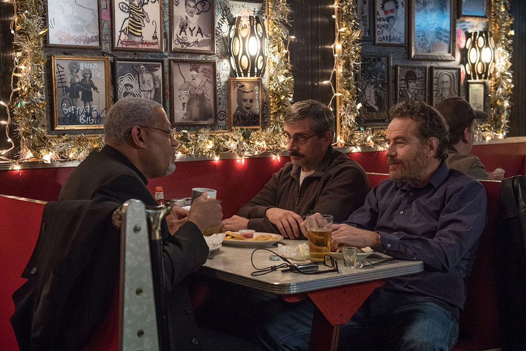 Steve Carell, Bryan Cranston, Laurence Fishburne dans Last flag flying