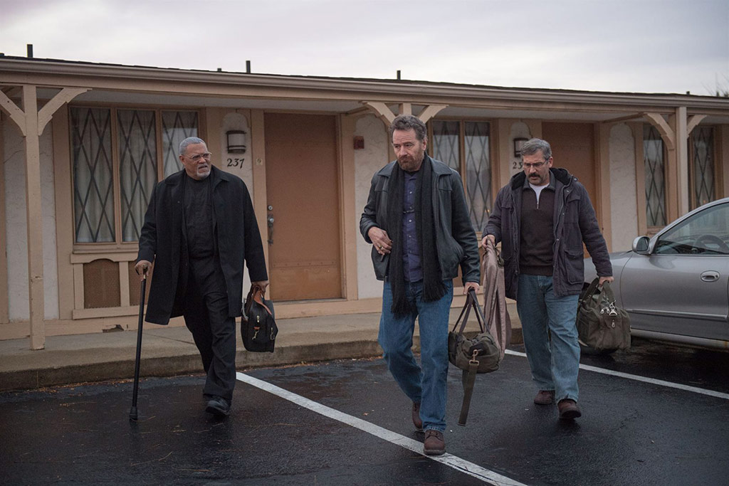 Steve Carell, Bryan Cranston, Laurence Fishburne dans Last flag flying