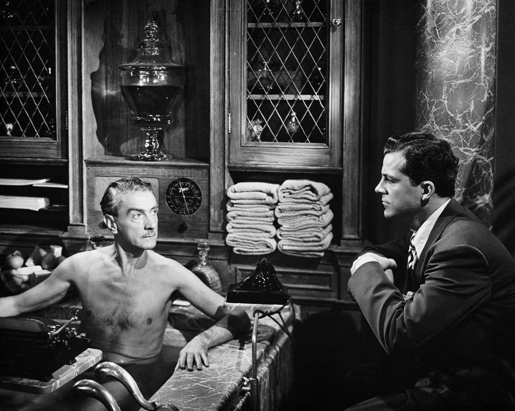 Clifton Webb, Dana Andrews dans Laura