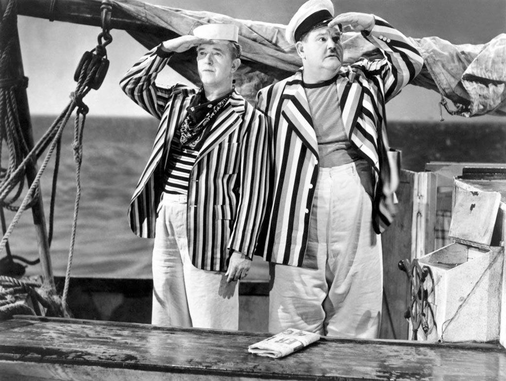 Oliver Hardy, Stan Laurel dans Laurel et Hardy en croisière