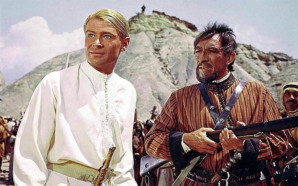 Peter O'Toole, Anthony Quinn dans Lawrence d'Arabie