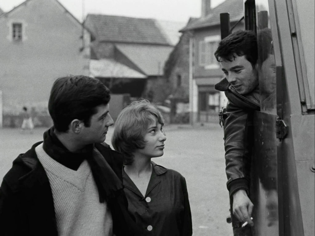 Gérard Blain, Jean-Claude Brialy, Bernadette Lafont dans Le Beau Serge