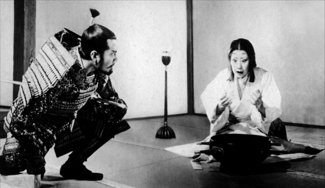  Isuzu Yamada, Toshirô Mifune dans Le Château de l'araignée