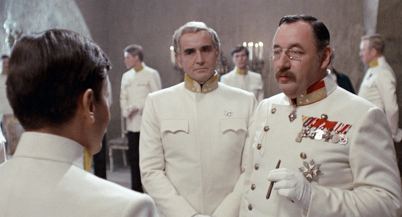 Vittorio Gassman, Philippe Noiret, Jacques Perrin dans Le désert des Tartares