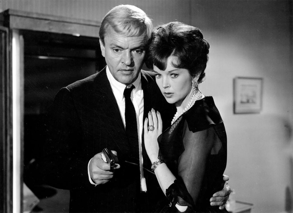 Peter Van Eyck, Dawn Addams dans Le Diabolique Docteur Mabuse