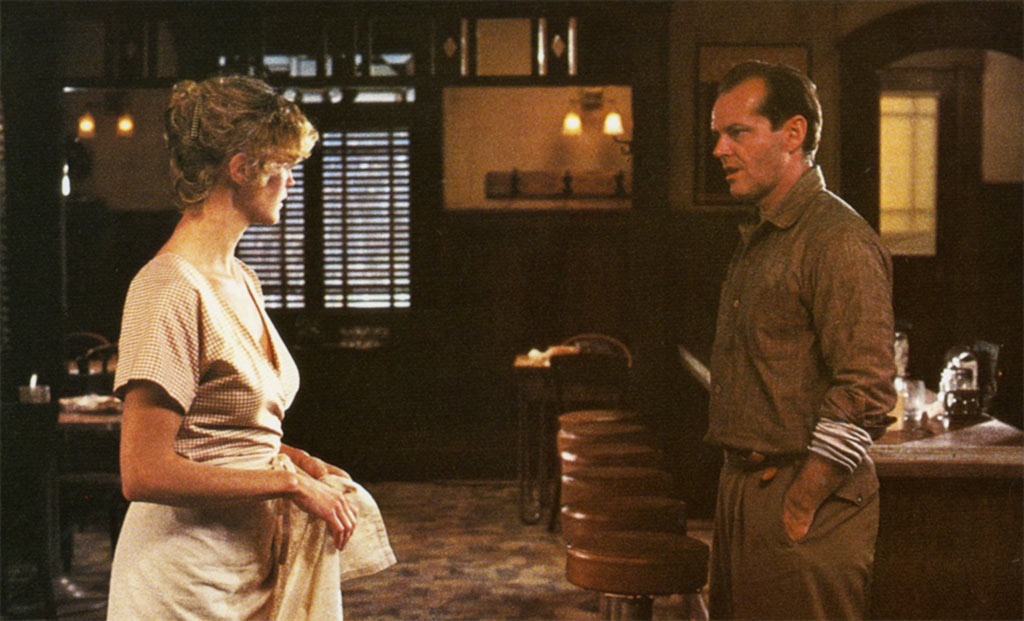 Jack Nicholson, Jessica Lange dans Le facteur sonne toujours deux fois