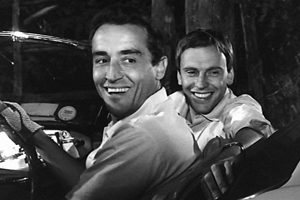 Jean-Louis Trintignant, Vittorio Gassman dans Le Fanfaron