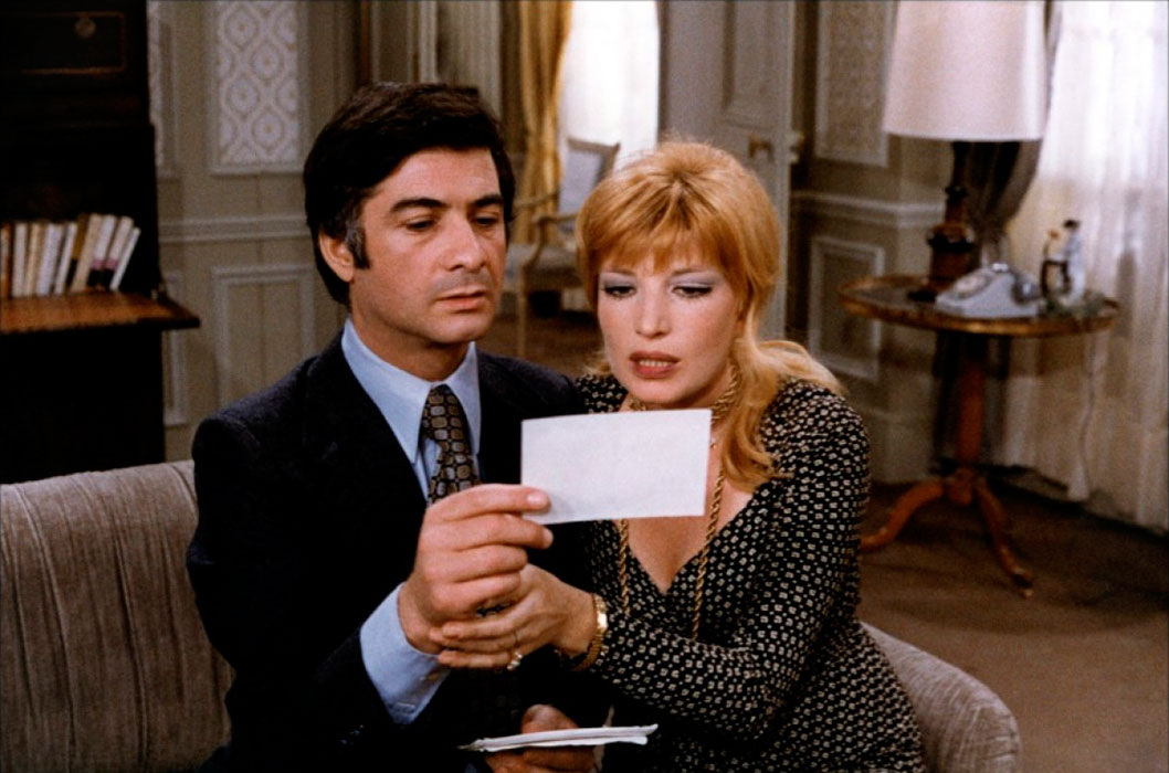 Monica Vitti, Jean-Claude Brialy dans Le fantôme de la liberté