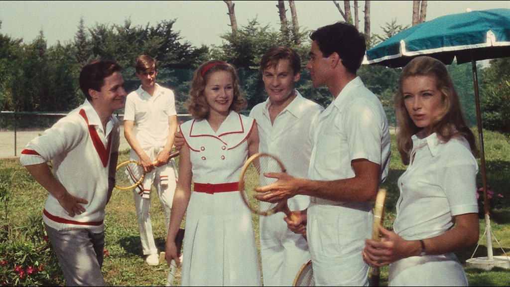 Helmut Berger, Lino Capolicchio, Dominique Sanda, Fabio Testi dans Le Jardin des Finzi-Contini