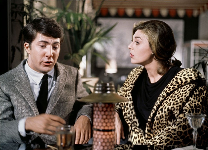 Dustin Hoffman, Anne Bancroft dans Le Lauréat