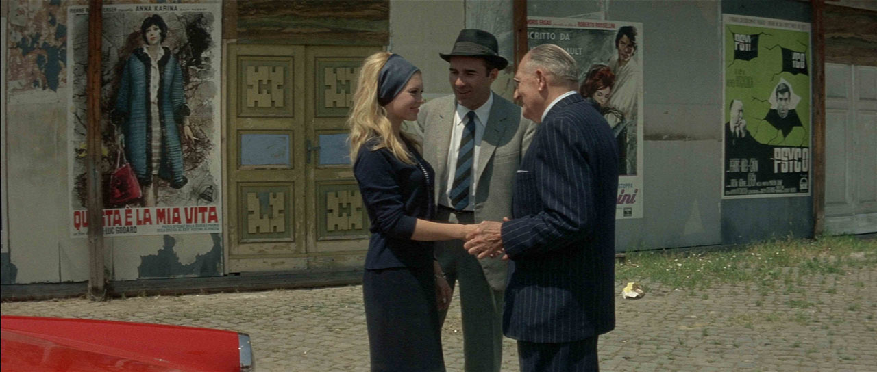 Brigitte Bardot, Michel Piccoli, Fritz Lang dans Le mépris