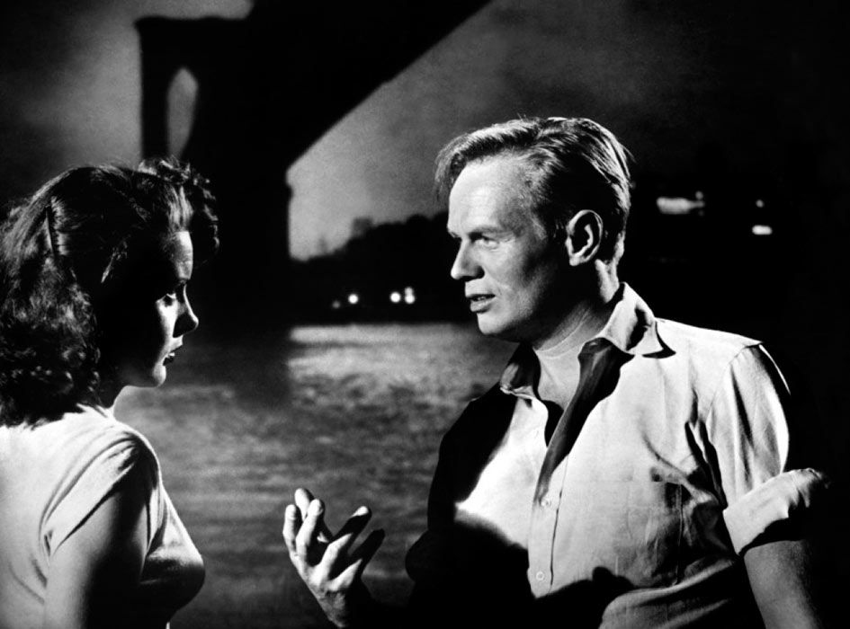 Jean Peters Richard Widmark dans Le Port de la drogue