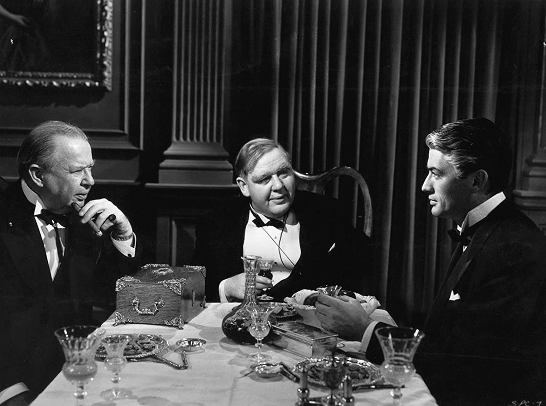 Gregory Peck, Charles Laughton, Charles Coburn dans Le procès Paradine