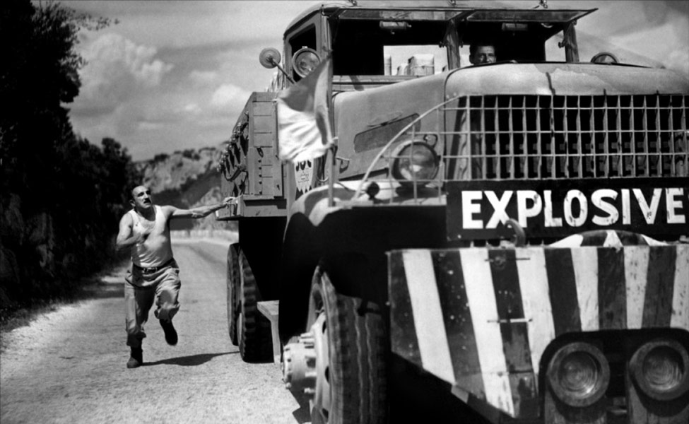 Yves Montand, Charles Vanel dans Le Salaire de la peur