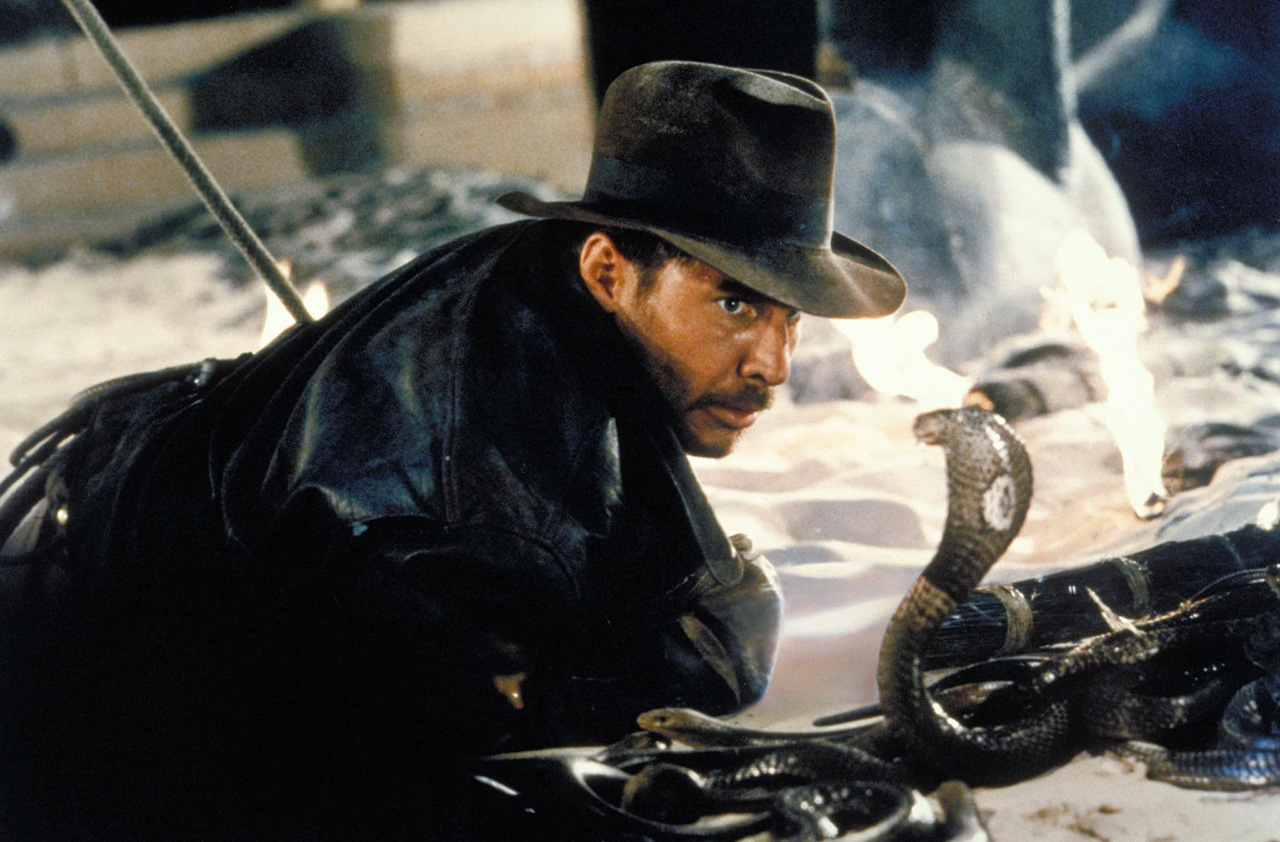 Harrison Ford dans Les Aventuriers de l'arche perdue