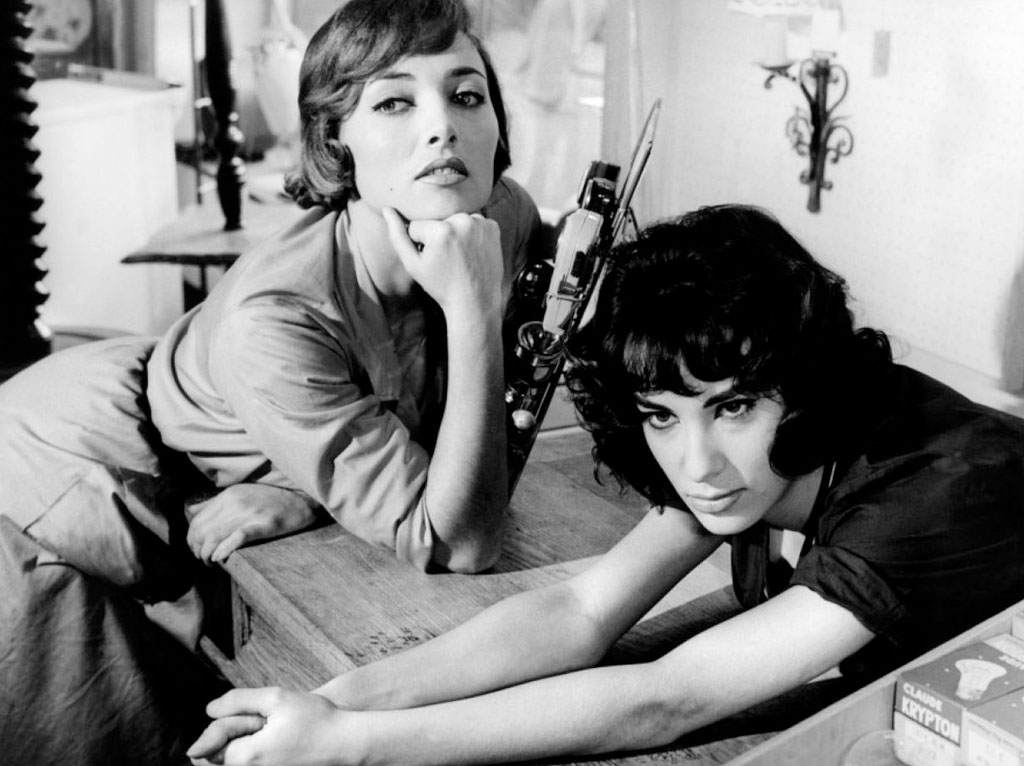 Bernadette Lafont, Stéphane Audran dans Les Bonnes femmes