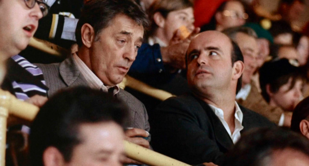 Robert Mitchum, Peter Boyle dans Les copains d'Eddie Coyle