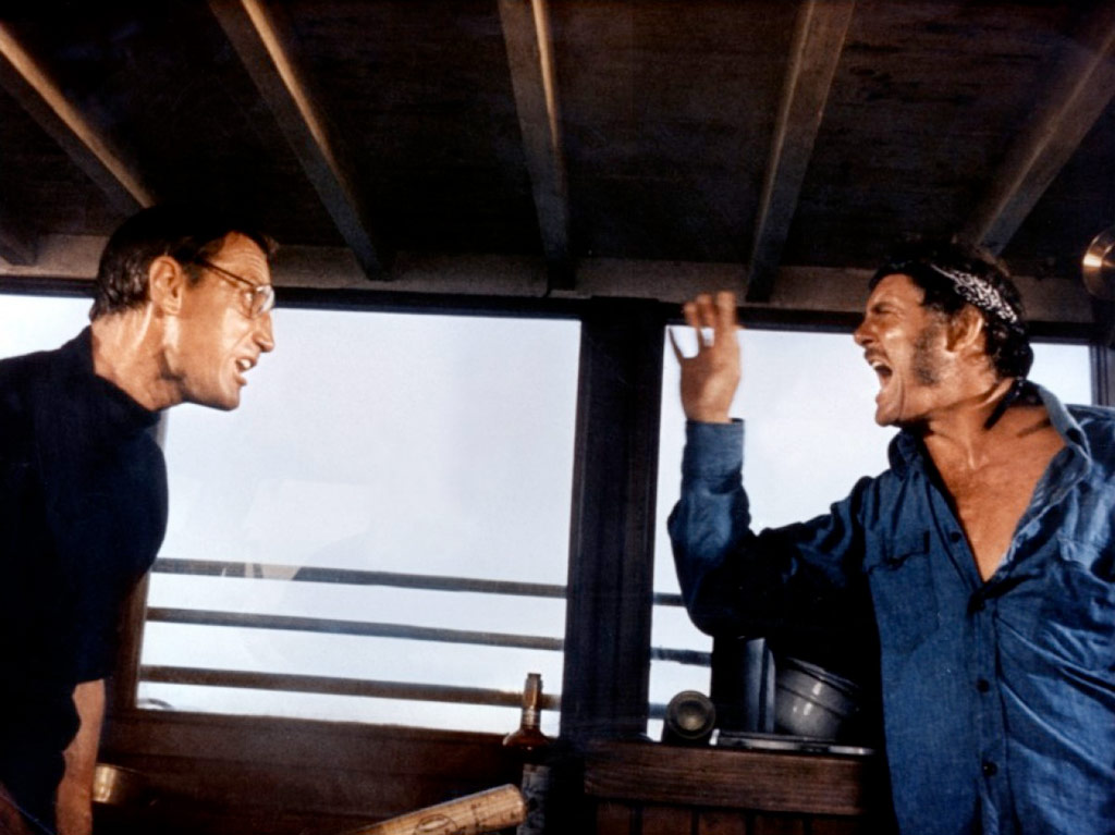 Roy Scheider, Robert Shaw dans Les Dents de la Mer