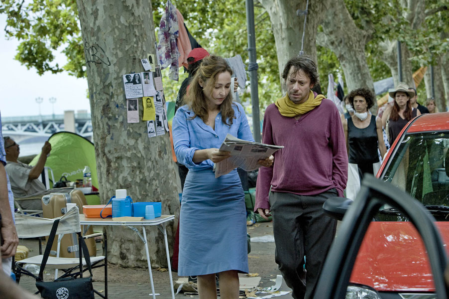 Mathieu Amalric, Catherine Frot dans Les derniers jours du monde