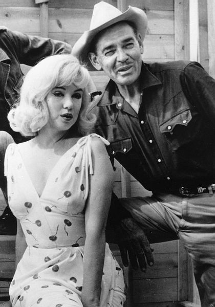 Marilyn Monroe, Clark Gable dans Les Désaxés