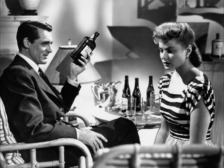 Cary Grant, Ingrid Bergman dans Les Enchaînés