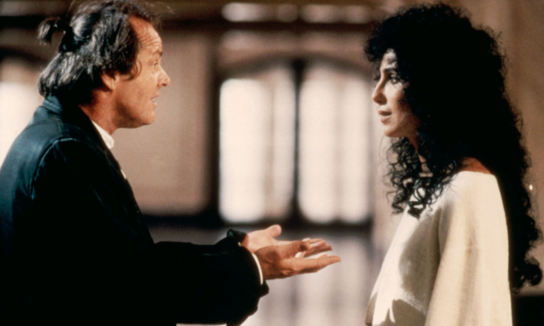 Cher, Jack Nicholson dans Les Sorcières d'Eastwick