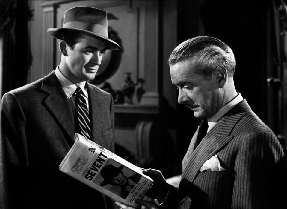 Mark Stevens,  Clifton Webb dans L'Impasse tragique