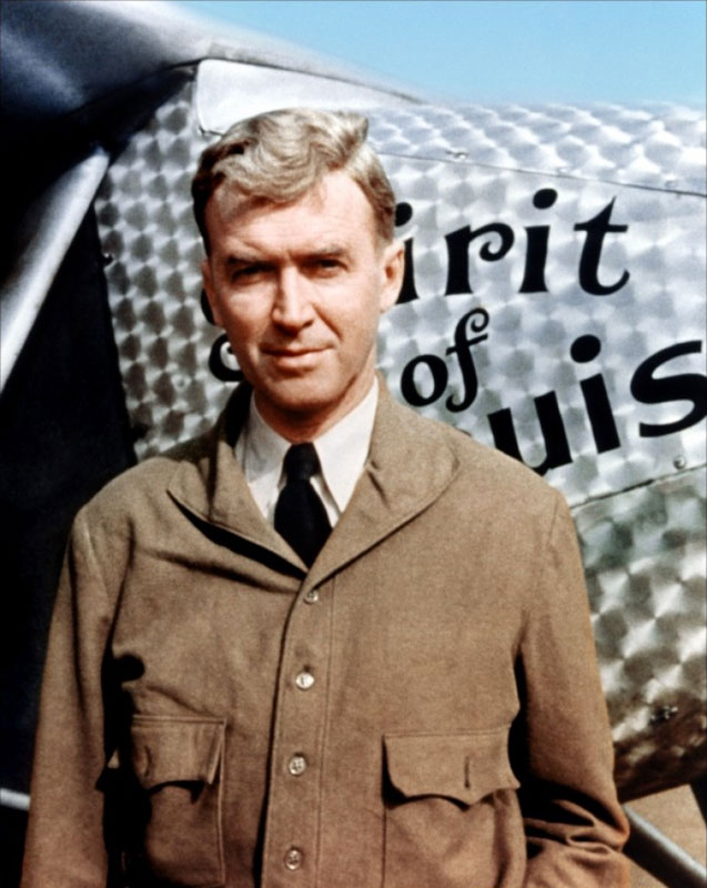 James Stewart dans L'Odyssée de Charles Lindbergh