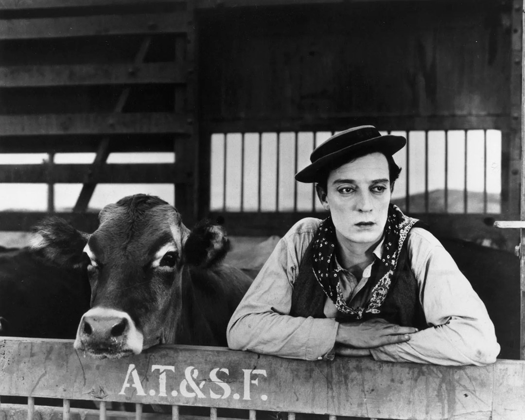 Buster Keaton dans Ma Vache et moi