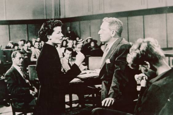 Katharine Hepburn, Spencer Tracy dans Madame porte la culotte