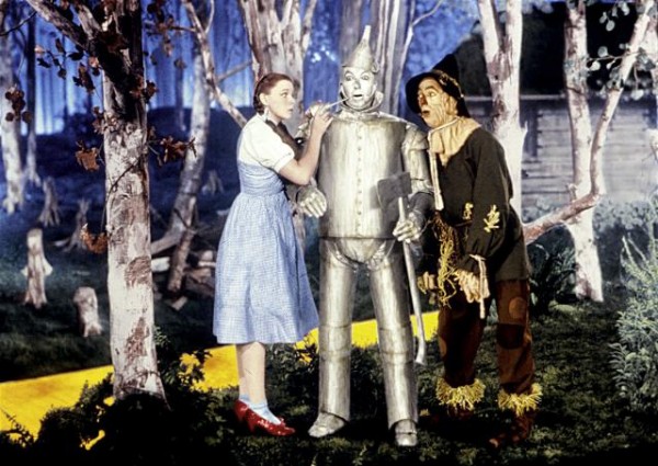 Judy Garland, Ray Bolger, Jack Haley, Bert Lahr dans Le magicien d'Oz