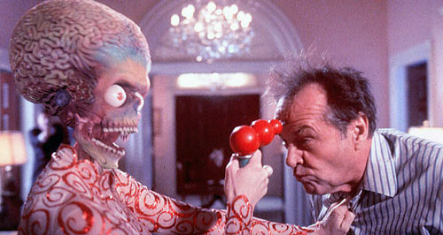 Jack Nicholson dans Mars Attacks !