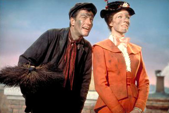 Dick Van Dyke, Julie Andrews dans  Mary Poppins