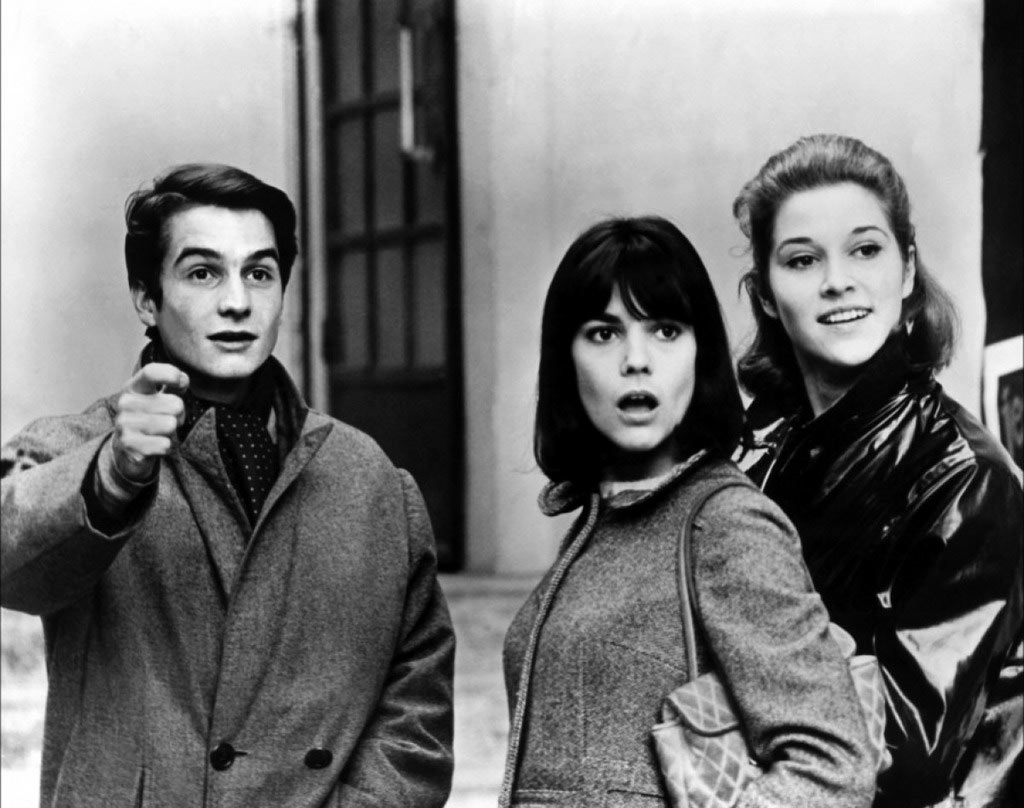 Jean-Pierre Léaud, Chantal Goya, Catherine-Isabelle Duport dans Masculin Féminin