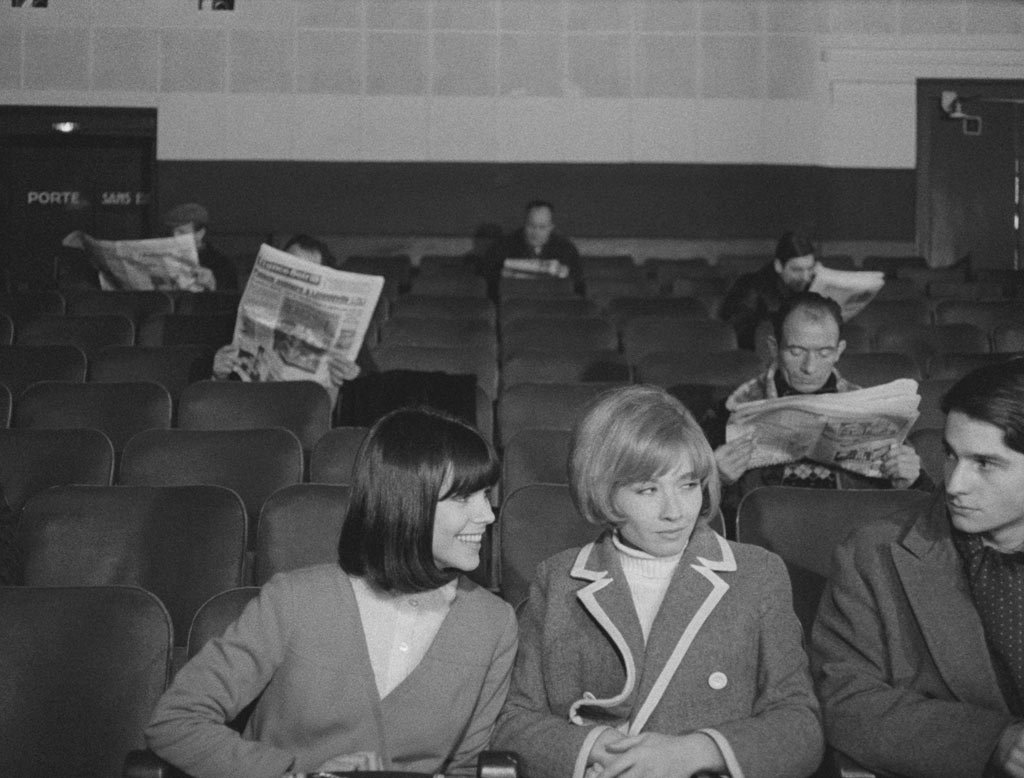 Jean-Pierre Léaud, Chantal Goya, Marlène Jobert  dans Masculin Féminin