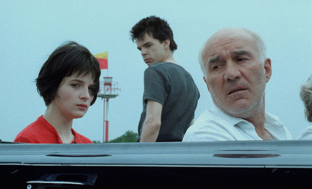 Juliette Binoche, Denis Lavant, Michel Piccoli dans Mauvais sang