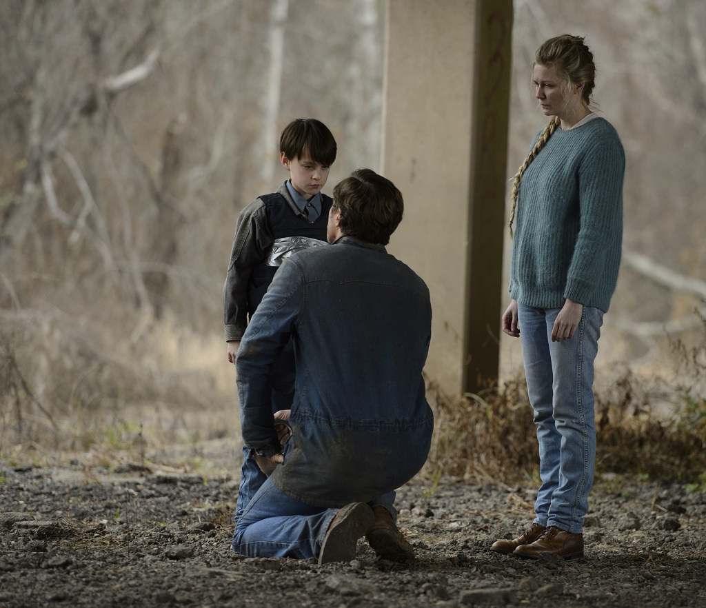 Michael Shannon, Jaeden Lieberher, Kirsten Dunst dans Midnight Special