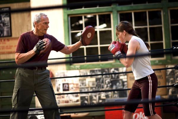 Hilary Swank, Clint Eastwood dans Million dollar baby