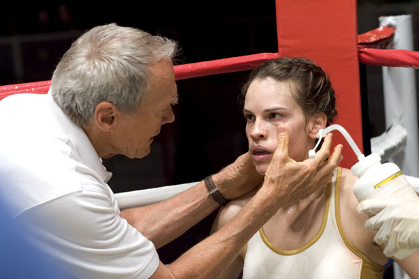 Hilary Swank, Clint Eastwood dans Million dollar baby