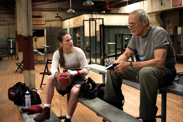 Hilary Swank, Clint Eastwood dans Million dollar baby