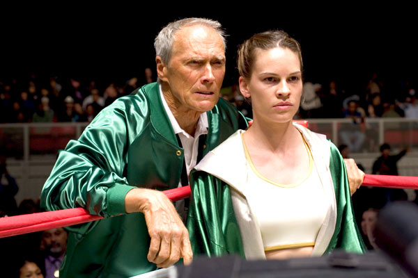 Hilary Swank, Clint Eastwood dans Million dollar baby
