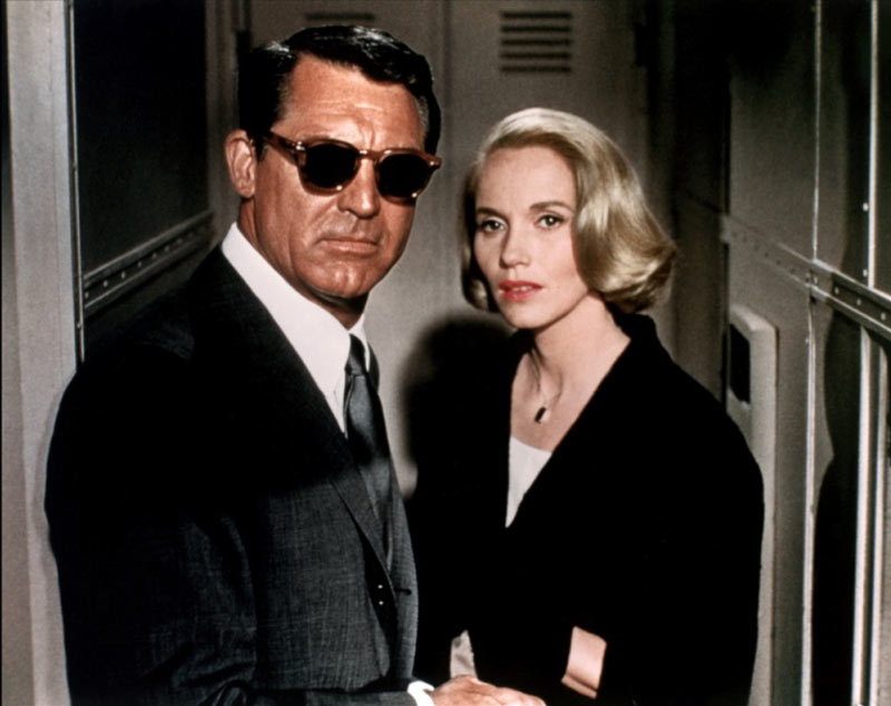 Cary Grant, Eva Marie Saint dans La Mort aux trousses