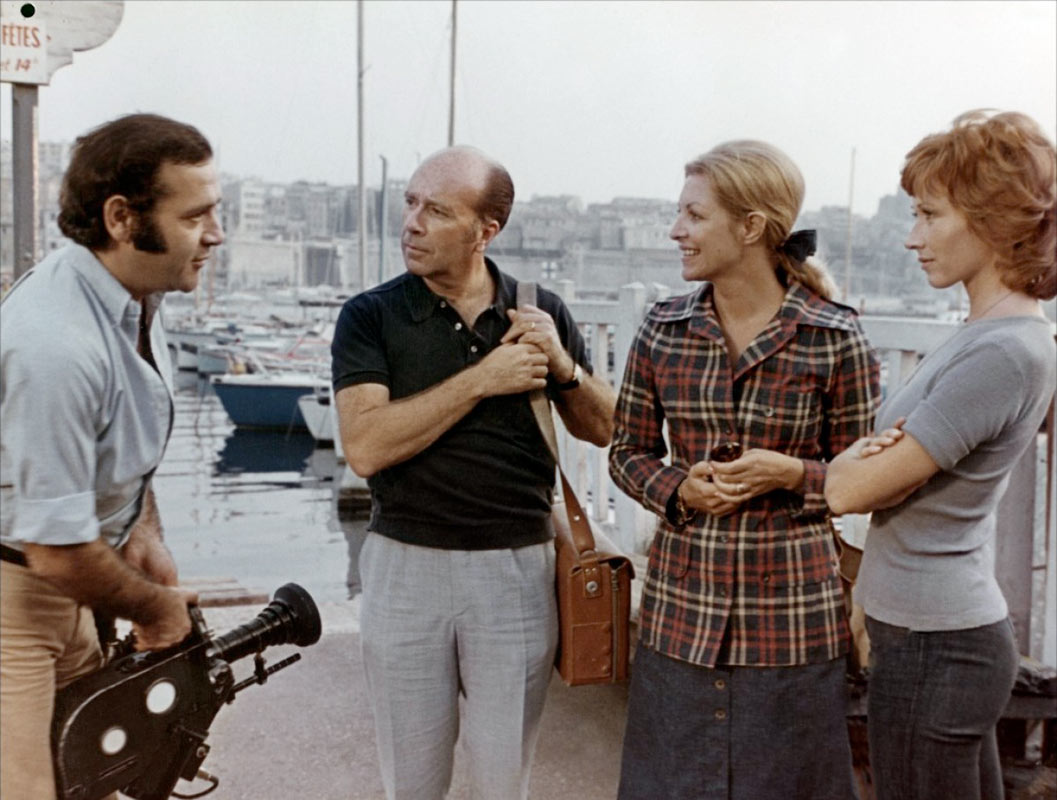 Jacques Galland, Christine Fabrega, Jean Yanne, Marlène Jobert dans Nous ne vieillirons pas ensemble